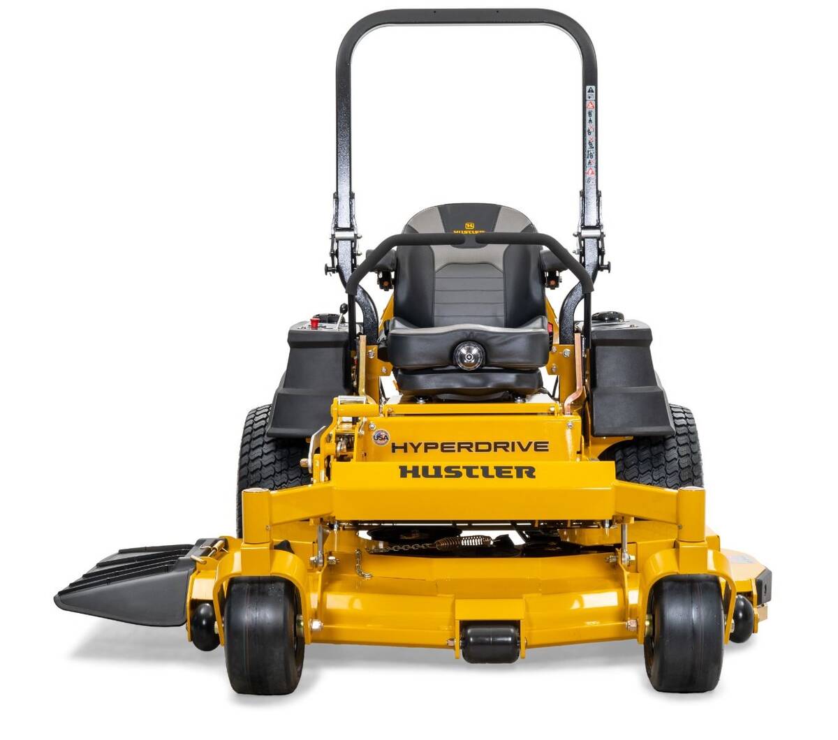 Hustler Super Z Hyperdrive fitted with 60+quot Cut VX4 Side Discharge Deck and 