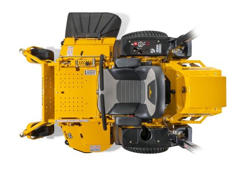 Hustler Super Z Hyperdrive fitted with 60+quot Cut VX4 Side Discharge Deck and 